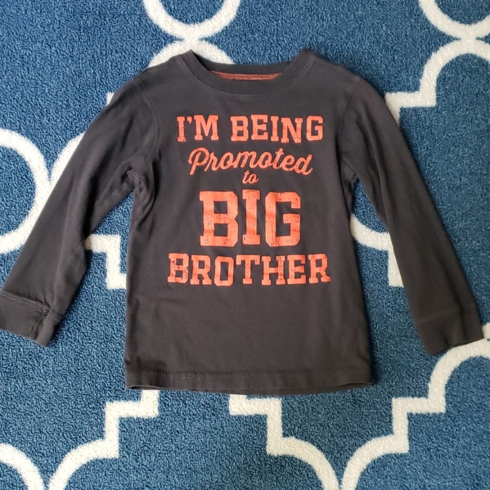 4/$10 Carter's Big brother long sleeve tshirt 4t